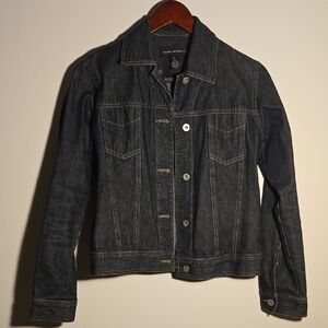 Club Monaco Dark Blue Jean Jacket Size S